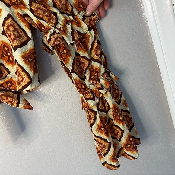 Nocturne | Tie front crop top. Long sleeved. Size M/L. Bohemian. EUC - Picture 7 of 11